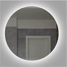 Specchio Rotondo A Muro Controluce LED, rotondo LED Modern Bath Bathroom Specchio per vanità, specchio retroilluminato a led senza telaio, specchi da bagno illuminati a parete, per la rasatura del tru