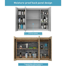 Mobile Bagno, con specchi 2 Ante e 3 Ante | Montato a Parete | LED Atmosfera Luce | per armadietto per Rasoio cosmetico