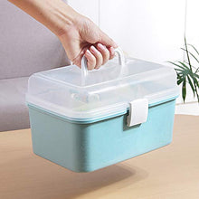 Plastica Pronto Soccorso Container Bin Famiglia Kit di Emergenza Storage Box Organizzatore Medicina Box w/Vassoio Staccabile