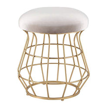 WGEMXC Sedia, Sedia da Ufficio a Casa, Sgabello Sgabello per Trucco Moda in Metallo Sgabello Dorato Sgabello per Gambe Sedia da Pranzo Tavolino Sgabello,Argento,H45Cm