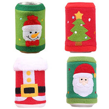 DOITOOL 4 Pezzi di Lattine di Birra di Natale Maniche di Vacanze di Natale Lattine di Raffreddamento Bottiglia Copertura Isolante in Neoprene per Decorazioni per Feste di Natale Forniture
