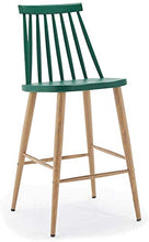 KANULAN Sgabelli Bar Bar Chair Creativo Tavolo e Una Sedia Semplice Moderna Industriale Mass Sedia Elegante modellazione Multi-Colore Opzionale (Color : Green)