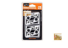 Vetrineinrete® Kit 4pz Clip fermatovaglia Morsetti per tovaglia con Molla per Tavolo, casa, Bar A131
