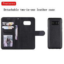 Bear Village Cover Galaxy S8, Custodia Premium Flip Custodia per Samsung Galaxy S8, Custodia con Porta Carte e Chiusura Magnetica, Nero