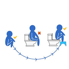 XuZeLii Sgabello da Toilette Accovacciato WC Sgabello Multifunzionale Passo Sgabello Donne Incinte igienici Squatting Bambino Squatting Adulto Bordo di plastica del Piede Stool Adatto per WC