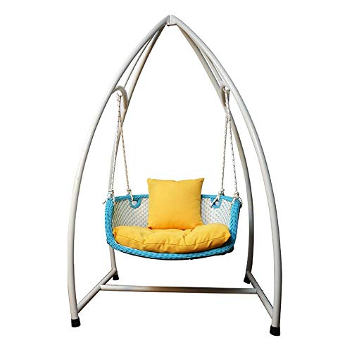 DGHJK Altalene da Portico con Supporto, Princess Swing Bed Mobili da Giardino Altalena da Portico Amache da stupore Pigro Panchina Altalena Portico da Esterno Altalena da Giardino e a Bordo Piscina