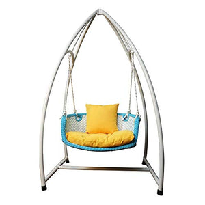 DGHJK Altalene da Portico con Supporto, Princess Swing Bed Mobili da Giardino Altalena da Portico Amache da stupore Pigro Panchina Altalena Portico da Esterno Altalena da Giardino e a Bordo Piscina