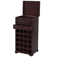 Portabottiglie per vini Calvados in legno stile coloniale ~ T109 20 bottiglie