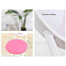 Sedie Pieghevoli 2 Pezzi Sgabello Pieghevole, Sgabello da Bar Con Schienale, Pieghevole Piccolo Sgabello Rotondo Portatile per Casa, Cucina, Patio, Giardino Pieghevoli Ufficio ( Color : Pink )