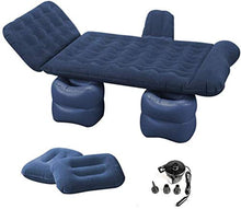 Lettino da viaggio Lettino da viaggio Sedile posteriore Air letto portatile viaggio gonfiabile letto aria della base Air Mattress ispessimento floccato materassino Con built-in funzione cuscino bagagl