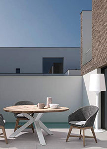 Tavolo Palmdale D160 Bianco Rt01 Bizzotto cod.0804738