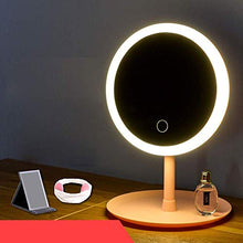 WEHOLY Specchio per Il Trucco a LED con Specchio da Tavolo Leggero da Tavolo Specchio da toeletta per dormitorio Specchio con Luce Ricaricabile Specchio di Bellezza per Ragazza