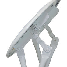 Harbour Housewares Sgabello Pieghevole Rotondo e Compatto - Bianco - 4 Pezzi
