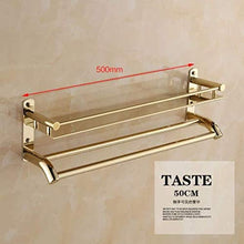 GYCS Mensola del Bagno Portaoggetti Doccia Dorato Numero di Strati Accessori per Il Bagno Mensola per Asciugamani da Bagno Mensola portaoggetti angolare a 2 Strati Mensole Vasca da Bagno