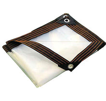 JX-PEP Chiaro Impermeabile Foglio Tarp incatramata, Impianto Trasparente incatramata con Occhielli, Foglio pianta del Fiore Antipioggia, 120G / m²,4 * 8m