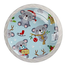 Koala del fumetto 4 PCS Pomelli per Porta, Pomolo per Mobile, Pomelli per Mobili con Viti, Maniglia per Armadietto, Pomelli per Porta, Pomelli per Cassetti per Porta, Armadio, Cassetto e Credenza