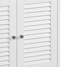 YXZQ Scaffale, mobiletto del Bagno, 2 Porte Bagno Cucina Armadietto da Pavimento Organizzatore Portaoggetti Armadio autoportante Contenitore con Doppio sportello Bianco, 60 x 60 x 30 cm