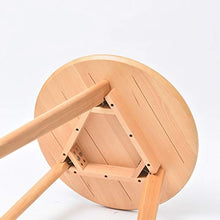 TONG HXF- Piccolo tavolino in Legno con mobili Decorati Soggiorno Balcone casa e Ufficio Tavolo Durevole (Size : Diameter 70*H71cm)