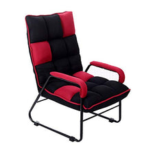 Chengzuoqing-Home Divano Pigro Poltroncina Pieghevole per Il Tempo Libero Interno ed Esterno (Colore : Nero, Dimensione : 54 * 55 * 86cm)