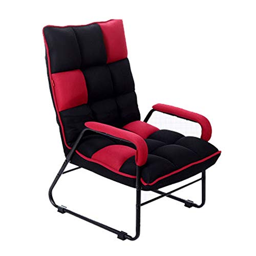 Chengzuoqing-Home Divano Pigro Poltroncina Pieghevole per Il Tempo Libero Interno ed Esterno (Colore : Nero, Dimensione : 54 * 55 * 86cm)