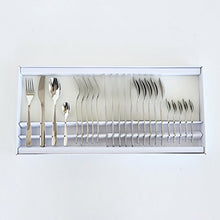 Alessi KnifeForkSpoon AJM22S24M Servizio Completo di Posate di Design, 24 Pezzi in Acciaio Inox & Ajm19S5 L Set Di Mestoli Da Cucina Di Design In Acciaio Inossidabile 18/10, 5 Pezzi.