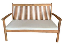 REDI GROUP Set da Giardino in Legno di Acacia, 4 Pezzi 2 Poltrone 1 Divano 1 Tavolo, Interamente in Legno di Acacia con Finitura ad Olio, Cuscini Écru, Design Elegante per Giardino, Piscina, Terrazza