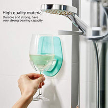 Portabicchieri da vino, portabicchieri in vetro da vino resistente e resistente, portabicchieri da vino verticale per vasca e doccia, bevande al caffè, portabicchieri relax