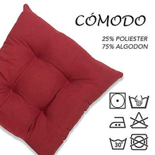 ARCOIRIS Set di 6 cuscini per seduta e sedia, 40 x 40 x 5 cm, imbottitura in fibra, comodi, resistenti, per cucina, soggiorno, giardino, terrazza, veranda, colore: grigio