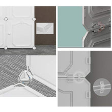 Locker 12-Portello dell'Armadio Armadio Sporchi Abbigliamento Benna 2-Hanging di Plastica 6-Gitter Scaffali Abbigliamento Home Camera Bianco 147X47X147CM MUMUJIN