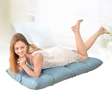 Laishutin Divano Cuscino Tatami Cuscino per Balcone Divano Lazy Divano Letto per Computer per Soggiorno e Ufficio (Color : Blue, Size : 111 * 53 * 16CM)