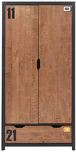 Vipack AXKL1219 Alex-Armadio 2 Ante Pino massello Naturale 55 x 100 x 200 cm