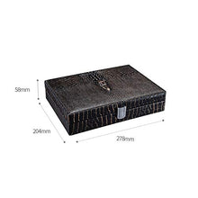 Umidificatori for sigari - Umidificatore portatile for sigari Humidor Mellow Cedar Humidifier può contenere 20 sigari Dimensioni: 27.8x20.4x5.8cm Cedro spagnolo contenitore di immagazzinaggio
