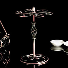 LXH-SH Cremagliera del Vino Titolare Nana Vino Calici Hanger, Elegante Iron & Wine Cup Stendino Vino Calici Stand con 6 Ganci 17x24x32cm scaffali Vino contatore
