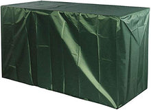 Dieluny, copertura impermeabile per mobili da giardino, 126 x 126 x 74 cm, copertura rettangolare per mobili da giardino, in tessuto Oxford resistente agli strappi, in rattan