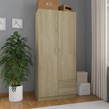 Tidyard Armadio Rovere Sonoma 80x52x180 cm in Truciolato