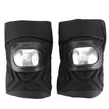 Qiilu Ginocchiera, 2 pezzi Ginocchiera in acciaio inossidabile Protezione per ginocchia regolabile Protezione per sport all'aria aperta per motociclismo