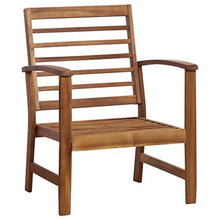 Oushome Set Divani da Giardino 4 pz in Legno Massello di Acacia