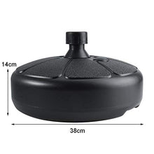 Fishlor Portaombrelli, Base per ombrellone da Esterno in plastica Cortile da Giardino Forma Rotonda Supporto per Supporto per ombrellone riempibile con Sabbia d'Acqua