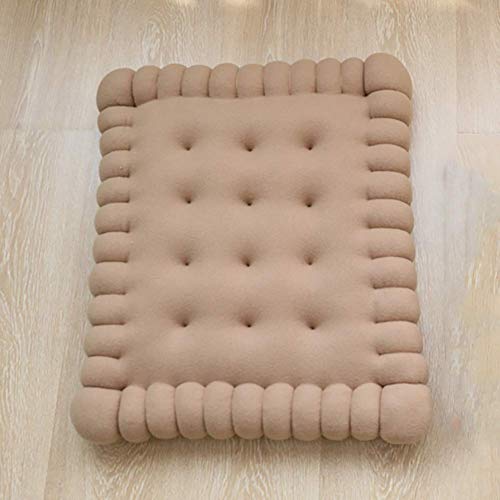 XHNXHN Cuscino per Sedile da Esterno per Interni, Imbottitura Trapuntata in Tinta Unita Decorazioni per la casa Tappetino Imbottito Traspirante Tatami Biscotti creativi Cuscini per sedie-caffè Colo