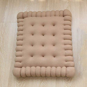 XHNXHN Cuscino per Sedile da Esterno per Interni, Imbottitura Trapuntata in Tinta Unita Decorazioni per la casa Tappetino Imbottito Traspirante Tatami Biscotti creativi Cuscini per sedie-caffè Colo