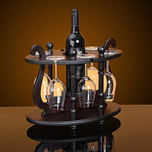 LHQ-HQ cremagliera del Vino, Wine Rack Wine Rack 1 Bottiglia di Vino 6 Vetro Stand Cantina Cucina bancone da Bar