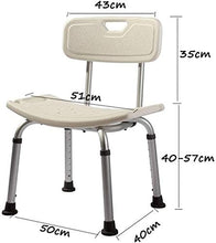 TUHFG Sgabello per Doccia Sgabello da Doccia Sedile da Bagno Sgabello da Bagno Sedia da Bagno - Alluminio Leggero - Antiscivolo - Peso Regolabile in Altezza Peso 150KG Sedia da Bagno