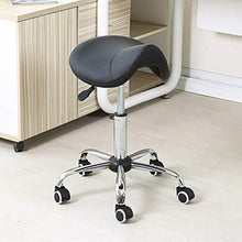 Sedia A Sella Stool - Sgabello Idraulico con Poggia-Piede E Ruote – Ridurre L'altezza della Pressione Regolabile Migliorare La Postura Durante La Seduta
