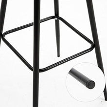 LXYPLM Sgabello Sedie Bar Barstools Ferro battuto Il Tempo Libero Bar Sedie Sedile, Pub Cafe Pelle contatore Semplice Creativo Faux sgabelli Alti Arredo Bar Cucina (Color : Red)