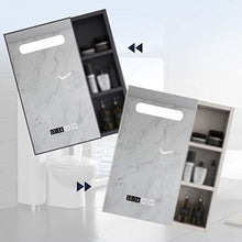 Zzmop Armadietto con Specchio da Bagno Illuminato a LED,Armadio a Muro in Acciaio Inossidabile,Disappannamento con Un Clic,Nero,Argento.