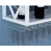 ZYLZL Portabottiglie, Bar, Ristorante, Portabicchieri da Vino, Portabottiglie da Appendere a Parete a 2 Livelli, Portabottiglie Industriale in Metallo Rustico,60 cm,60 cm