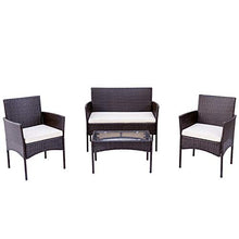 WYLZLIY-Home Set Mobili da Giardino Set Mobili da Esterno Mobili da Esterno Mobili Set di Sofà Gruppo di Posti A Sedere con Cuscini da Esterno Uso da Esterno Arredamento per Balcone A Bordo Piscina