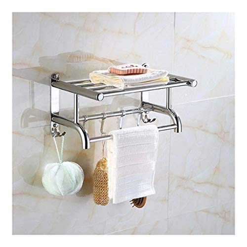 AGGF Portasciugamani Portasciugamani Portasciugamani Portasciugamani in Acciaio Inossidabile SUS304 Supporto per portasciugamani a Parete ad Angolo Arrotondato Liscio per Bagno Cucina AW D-26