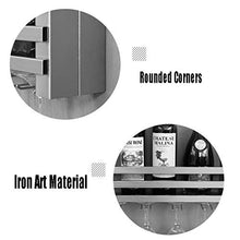 LHQ-HQ Vino del Metallo Rack con mensola del Supporto e Bicchiere di Vino di Vetro Struttura Creativa della Decorazione della casa Galleggiante Rack