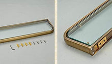 Cxcdxd Porta Asciugamani Mensola da Bagno Accessori da Bagno retrò Ottone Massiccio Ottone Antico Porta Asciugamani in Vetro Rifinito Porta Asciugamani Porta Asciugamani
